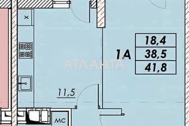 1-room apartment apartment by the address st. Prokhorovskaya Khvorostina (area 41,8 m²) - Atlanta.ua - photo 10