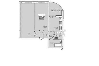 2-rooms apartment apartment by the address st. Krasnova (area 68,8 m²) - Atlanta.ua - photo 8