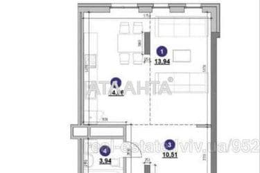 1-room apartment apartment by the address st. Volodimira Velikogo (area 43,4 m²) - Atlanta.ua - photo 22