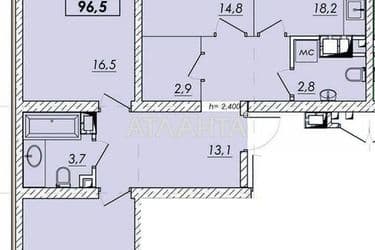 3-rooms apartment apartment by the address st. Prokhorovskaya Khvorostina (area 91,2 m²) - Atlanta.ua - photo 12
