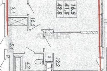 1-room apartment apartment by the address st. Ovidiopolskaya dor (area 42,8 m²) - Atlanta.ua - photo 40