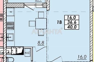 1-room apartment apartment by the address st. Prokhorovskaya Khvorostina (area 40,7 m²) - Atlanta.ua - photo 22