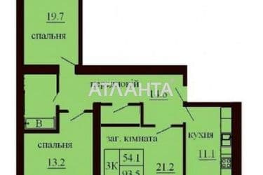 3-rooms apartment apartment by the address st. Bogolyubova (area 93 m²) - Atlanta.ua - photo 45