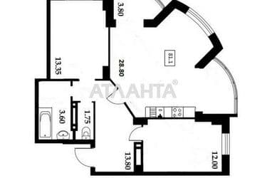 2-rooms apartment apartment by the address st. Shkolnaya (area 81 m²) - Atlanta.ua - photo 24