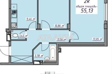 2-rooms apartment apartment by the address st. Massiv 10 (area 55,1 m²) - Atlanta.ua - photo 41