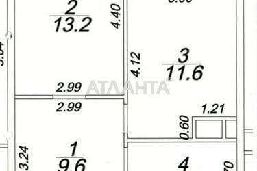 1-комнатная квартира по адресу ул. Краснова (площадь 41 м²) - Atlanta.ua - фото 12