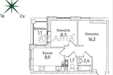 1-room apartment apartment by the address st. Paustovskogo (area 38,6 m²) - Atlanta.ua - photo 10