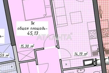 1-комнатная квартира по адресу Курортный пер. (площадь 45,1 м²) - Atlanta.ua - фото 11