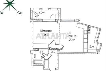 1-room apartment apartment by the address st. Paustovskogo (area 57,9 m²) - Atlanta.ua - photo 6