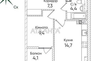 1-room apartment apartment by the address st. Paustovskogo (area 39,9 m²) - Atlanta.ua - photo 10
