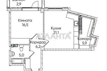 1-room apartment apartment by the address st. Paustovskogo (area 58 m²) - Atlanta.ua - photo 6