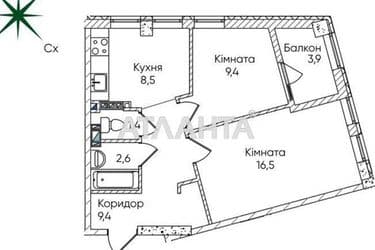 2-rooms apartment apartment by the address st. Paustovskogo (area 51,6 m²) - Atlanta.ua - photo 6