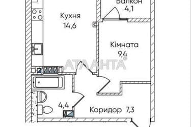 1-room apartment apartment by the address st. Paustovskogo (area 39,8 m²) - Atlanta.ua - photo 10