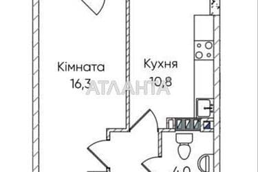 1-room apartment apartment by the address st. Paustovskogo (area 38,8 m²) - Atlanta.ua - photo 6