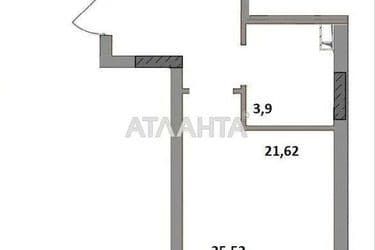 1-кімнатна квартира за адресою вул. Бочарова ген. (площа 25,5 м²) - Atlanta.ua - фото 9