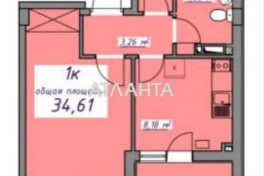1-room apartment apartment by the address st. Massiv 10 (area 35 m²) - Atlanta.ua - photo 12