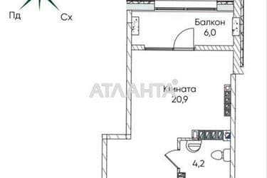 1-room apartment apartment by the address st. Paustovskogo (area 31 m²) - Atlanta.ua - photo 7