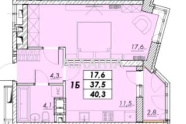 1-room apartment apartment by the address st. Prokhorovskaya Khvorostina (area 41 m²) - Atlanta.ua - photo 11