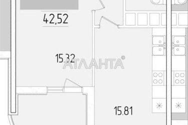 1-room apartment apartment by the address st. Krasnova (area 42,5 m²) - Atlanta.ua - photo 34
