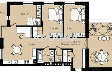 3-rooms apartment apartment by the address st. Daniila Galitskogo (area 93,1 m²) - Atlanta.ua - photo 12