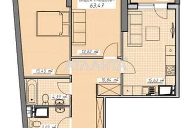 2-кімнатна квартира за адресою Курортний пров. (площа 62 м²) - Atlanta.ua - фото 43