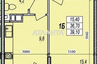 1-room apartment apartment by the address st. Prokhorovskaya Khvorostina (area 40 m²) - Atlanta.ua - photo 6