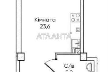 1-комнатная квартира по адресу ул. Паустовского (площадь 28,8 м²) - Atlanta.ua - фото 10