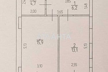 1-room apartment apartment by the address st. Dacha Kovalevskogo Amundsena (area 44,1 m²) - Atlanta.ua - photo 19