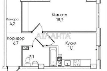 1-комнатная квартира по адресу ул. Паустовского (площадь 45,7 м²) - Atlanta.ua - imageAlt 10