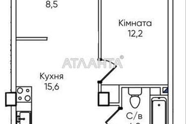 1-room apartment apartment by the address st. Paustovskogo (area 40,5 m²) - Atlanta.ua - photo 10