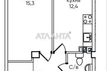 1-room apartment apartment by the address st. Paustovskogo (area 38,5 m²) - Atlanta.ua - photo 7