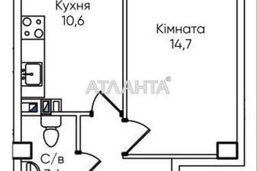 1-room apartment apartment by the address st. Paustovskogo (area 33,5 m²) - Atlanta.ua - photo 10