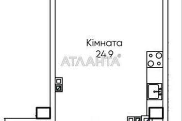 1-room apartment apartment by the address st. Paustovskogo (area 29,2 m²) - Atlanta.ua - photo 7
