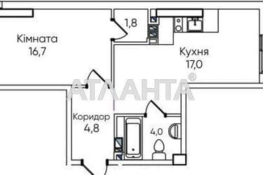1-room apartment apartment by the address st. Paustovskogo (area 49,2 m²) - Atlanta.ua - photo 10