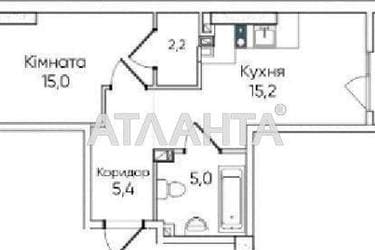1-комнатная квартира по адресу ул. Паустовского (площадь 46,8 м²) - Atlanta.ua - фото 10
