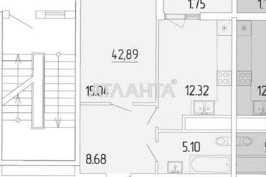 1-room apartment apartment by the address st. Krasnova (area 43,6 m²) - Atlanta.ua - photo 13