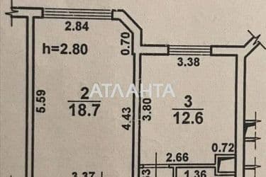 1-room apartment apartment by the address st. Dyukovskaya Nagornaya (area 44 m²) - Atlanta.ua - photo 10