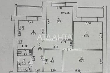 3-rooms apartment apartment by the address st. Ispanskiy per (area 87,5 m²) - Atlanta.ua - photo 36