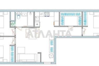 3-rooms apartment apartment by the address st. Zhemchuzhnaya (area 74,5 m²) - Atlanta.ua - photo 40