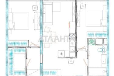 2-комнатная квартира по адресу ул. Жемчужная (площадь 65,1 м²) - Atlanta.ua - imageAlt 32