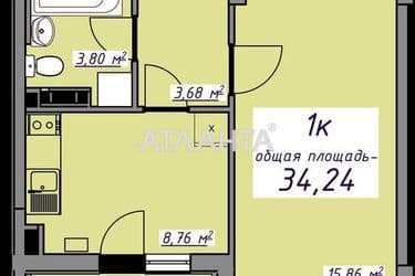 1-room apartment apartment by the address st. Massiv 10 (area 34 m²) - Atlanta.ua - photo 15