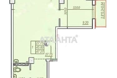 1-room apartment apartment by the address st. Shevchenko pr (area 47 m²) - Atlanta.ua - photo 14