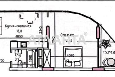 1-room apartment apartment by the address st. Arkadiyskaya Alleya (area 46,2 m²) - Atlanta.ua - photo 9