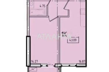 1-кімнатна квартира за адресою вул. Генуезька (площа 43,1 м²) - Atlanta.ua - фото 16