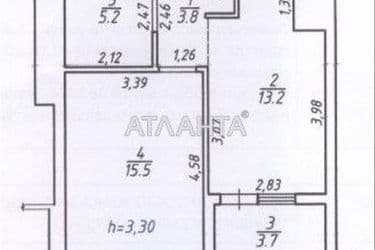 1-кімнатна квартира за адресою вул. Новознесенська (площа 41,4 м²) - Atlanta.ua - фото 10