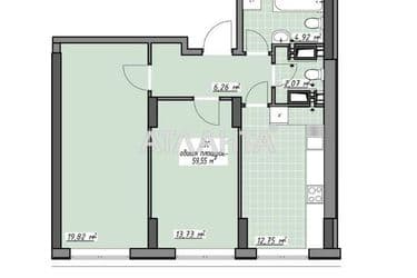 2-rooms apartment apartment by the address st. Glushko ak pr Dimitrova pr (area 59,5 m²) - Atlanta.ua - photo 12