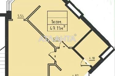 1-room apartment apartment by the address st. Dacha Kovalevskogo Amundsena (area 49,4 m²) - Atlanta.ua - photo 25