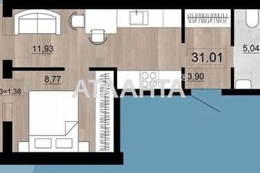 1-room apartment apartment by the address st. Tovarnyy per (area 31,0 m²) - Atlanta.ua - photo 8