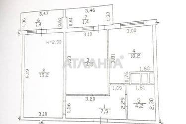2-rooms apartment apartment by the address st. Mikhaylovskaya Industrialnaya (area 57,9 m²) - Atlanta.ua - photo 25