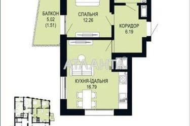 1-комнатная квартира по адресу ул. Щурата В. Ул (площадь 40,1 м²) - Atlanta.ua - фото 17